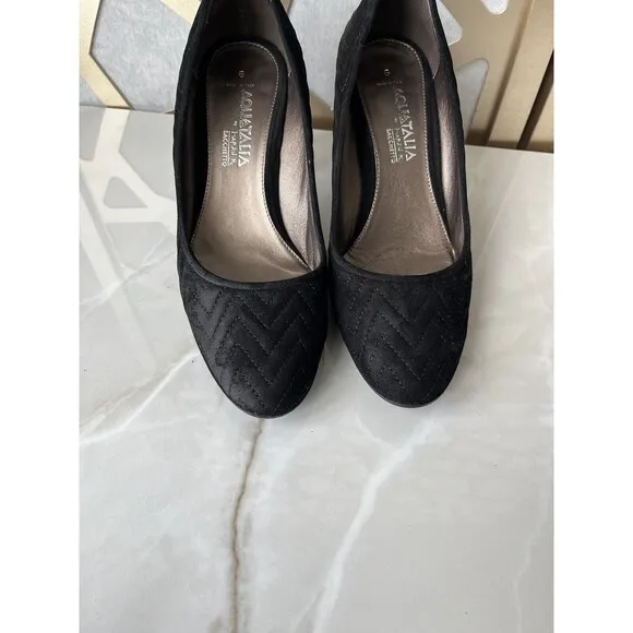 Aquatalia Marvin Italy womens shoes Pums Heels Suede Leather sz 8 Rts400$