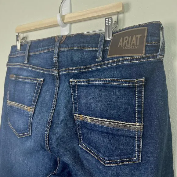 Ariat Men's M8 TekStretch Brawley Modern Slim Leg Jean 40 x 32 Dark Wash