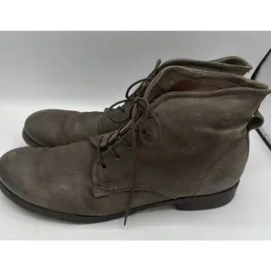 A.S. 98 AS98 CLASH 401201 Leather ANKLE BOOTS Gray Size 45 US 12
