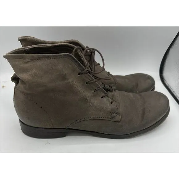 A.S. 98 AS98 CLASH 401201 Leather ANKLE BOOTS Gray Size 45 US 12