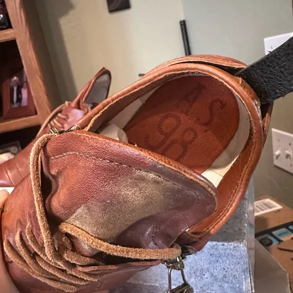 A.S 98 women's cognac Leather Shoes