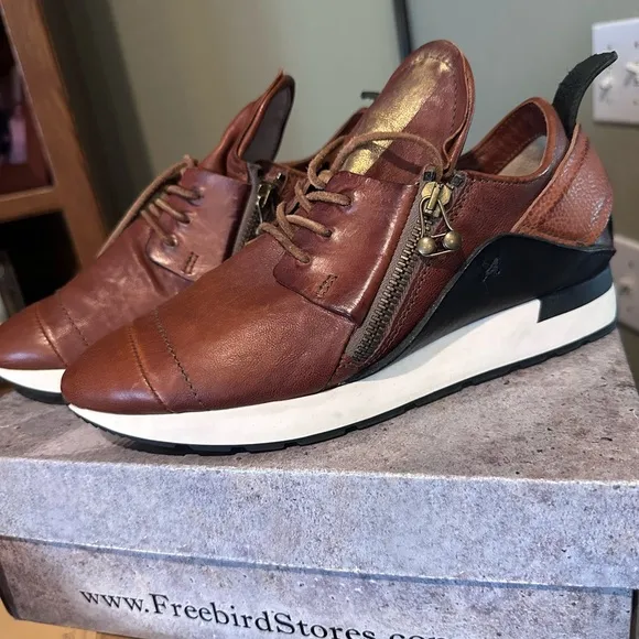 A.S 98 women's cognac Leather Shoes