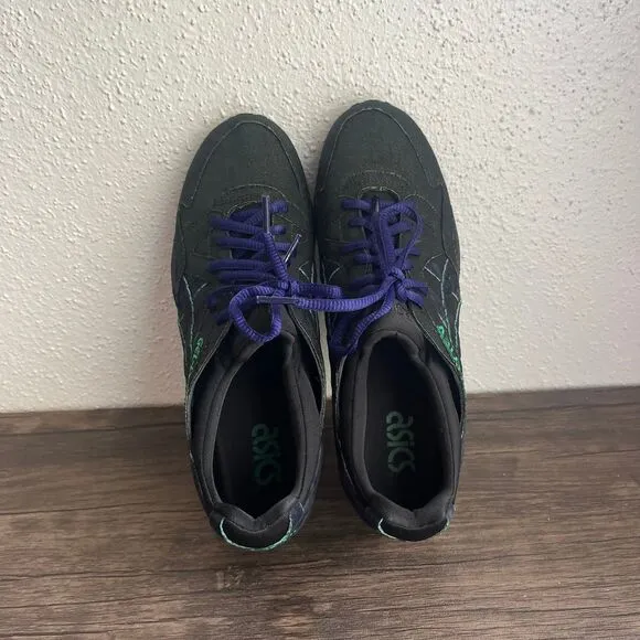 ASICS Gel Lyte 5 Black Green Athletic Casual Shoes Men’s Size 9.5‎ H7LTQ