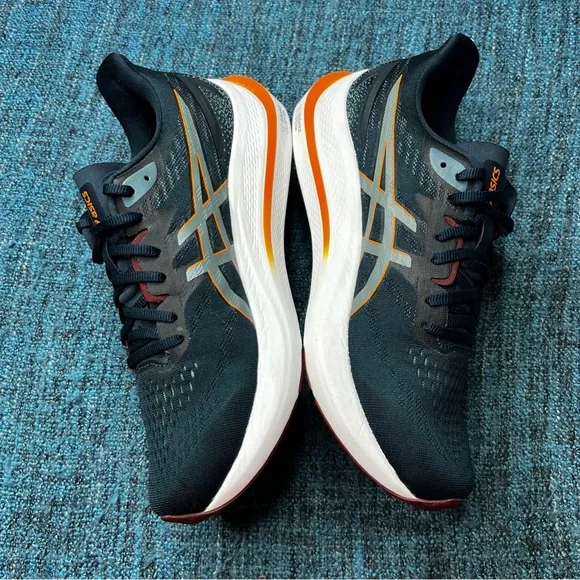 Asics GT 2000 12 Running Shoes in French Blue Foggy Blue Orange