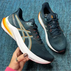 Asics GT 2000 12 Running Shoes in French Blue Foggy Blue Orange