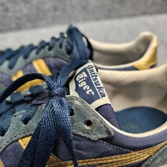Asics Onitsuka Tiger Shoes Serrano Navy / Gold Men's Size 7