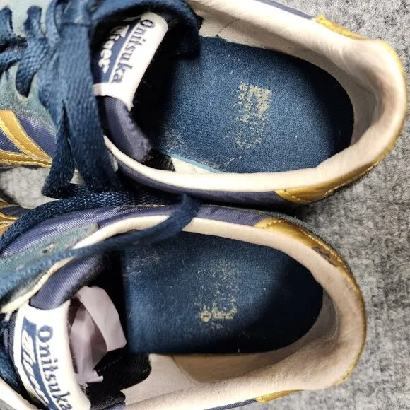Asics Onitsuka Tiger Shoes Serrano Navy / Gold Men's Size 7