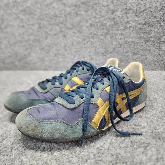 Asics Onitsuka Tiger Shoes Serrano Navy / Gold Men's Size 7