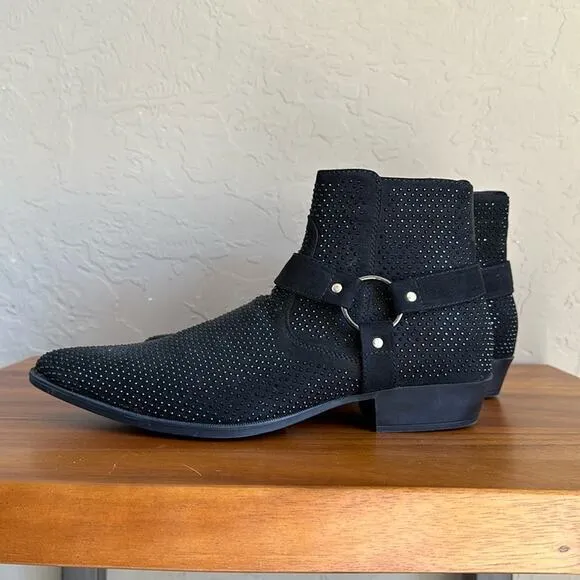 ASOS Black Silver studded ankle boots size‎ 9 Winter Fall boot