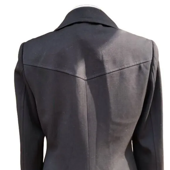 Atelier Pea Coat Double Breasted Black Womens Jacket NWT Size 8