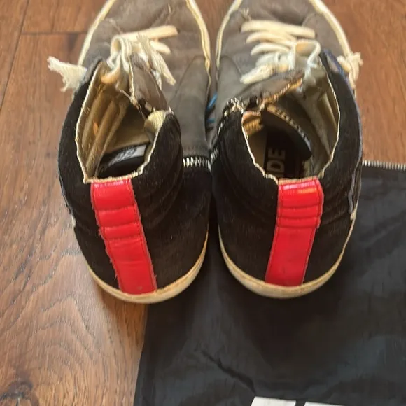 Authentic Golden Goose Gray High-Top Sneakers