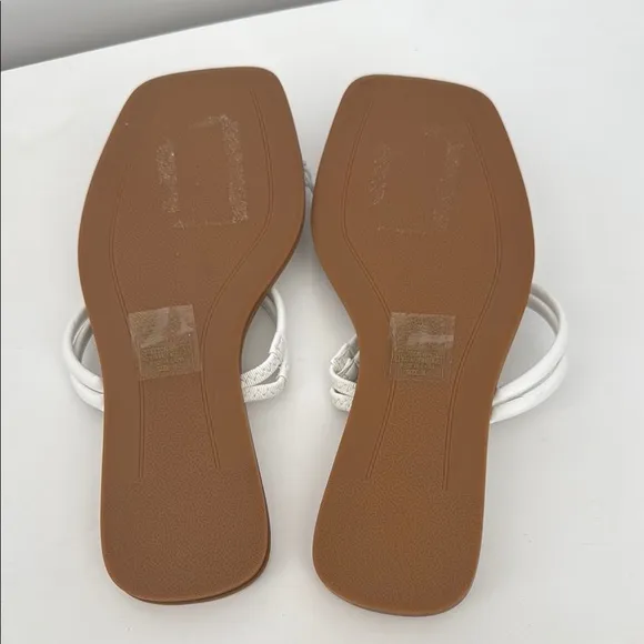 AZALEA Wang White Knotted Sandals