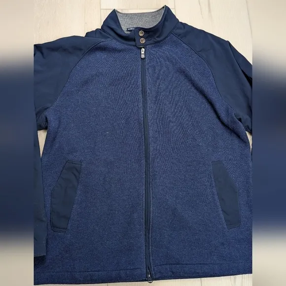 B. DRADDY Mens L Harry Jacket 1854 Invitational Full Zip Golf Stretch $260 MSRP