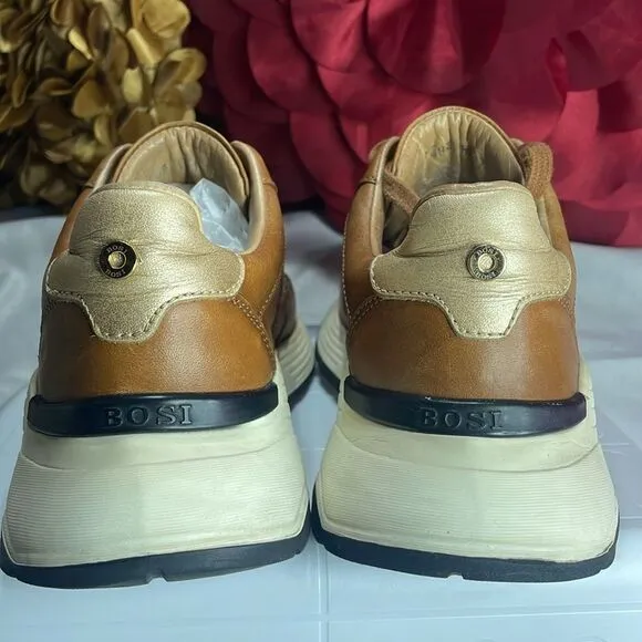 (B2) BOSI, women's leather tennis shoes, size 38/7 USA