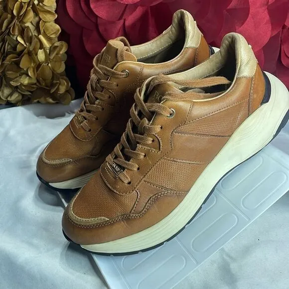 (B2) BOSI, women's leather tennis shoes, size 38/7 USA
