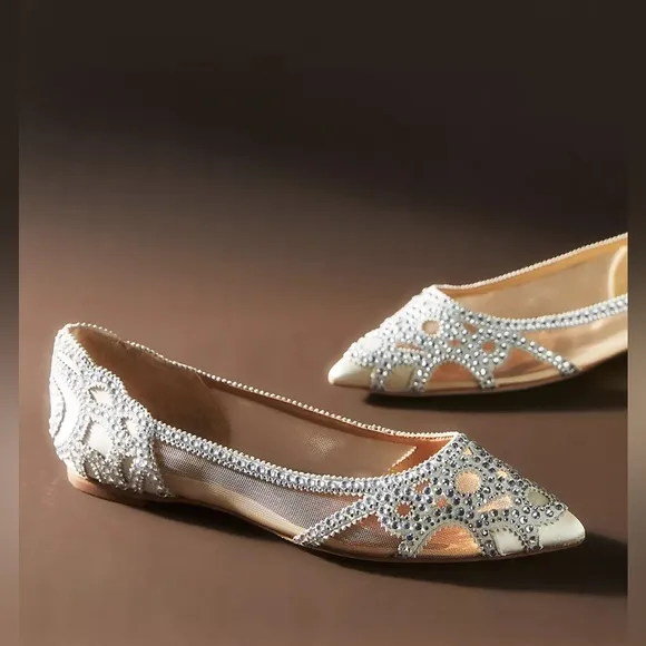 Badgley Mischka Gigi Flats (Size 8.5)