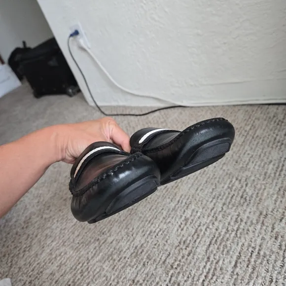 Bally Black Loafers Sleek Slip-On Design