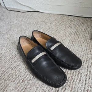 Bally Black Loafers Sleek Slip-On Design