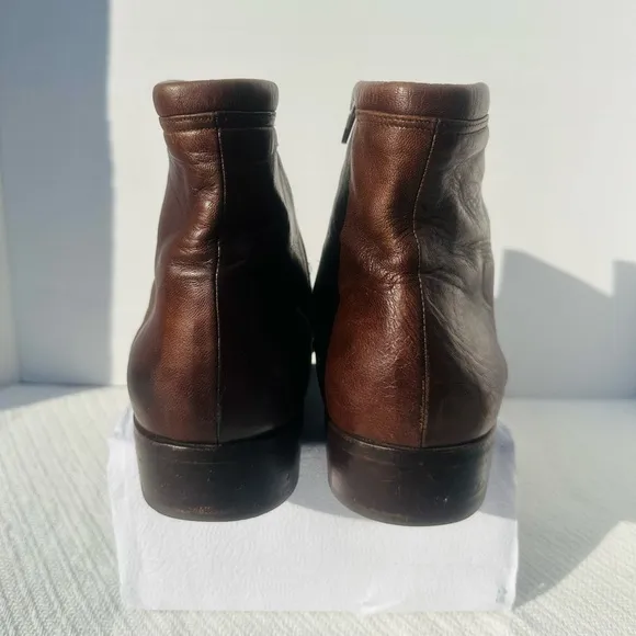 Bally Made in Italy Men's Brown Leather Ankle Boots