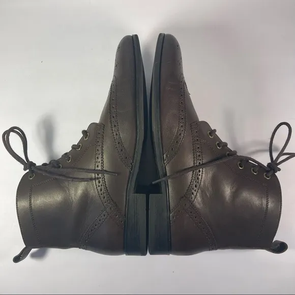 banana republic Leather  Oxford lace up ankle boots