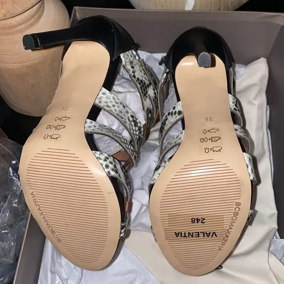 🔥BCBGmaxazria    Valentia Python Leather Shoes - size 6 New in box