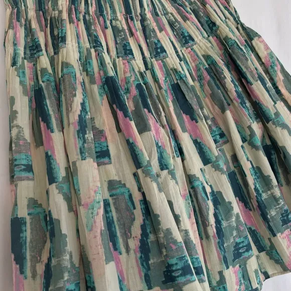 Beautiful Ba&amp;Sh Tigui Skirt Turquoise Blue Pink Sz M Retail $245