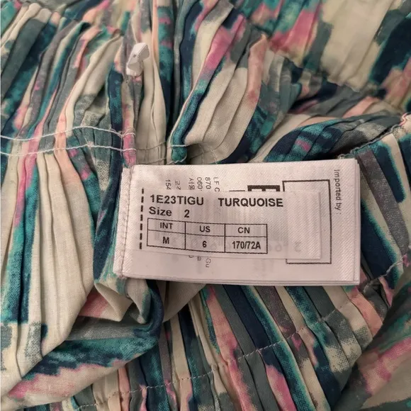 Beautiful Ba&amp;Sh Tigui Skirt Turquoise Blue Pink Sz M Retail $245