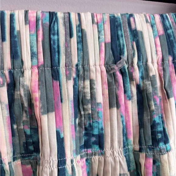 Beautiful Ba&amp;Sh Tigui Skirt Turquoise Blue Pink Sz M Retail $245