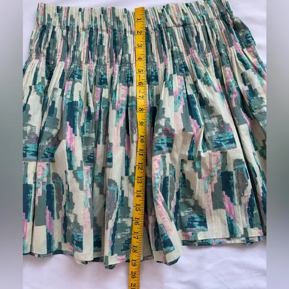 Beautiful Ba&amp;Sh Tigui Skirt Turquoise Blue Pink Sz M Retail $245