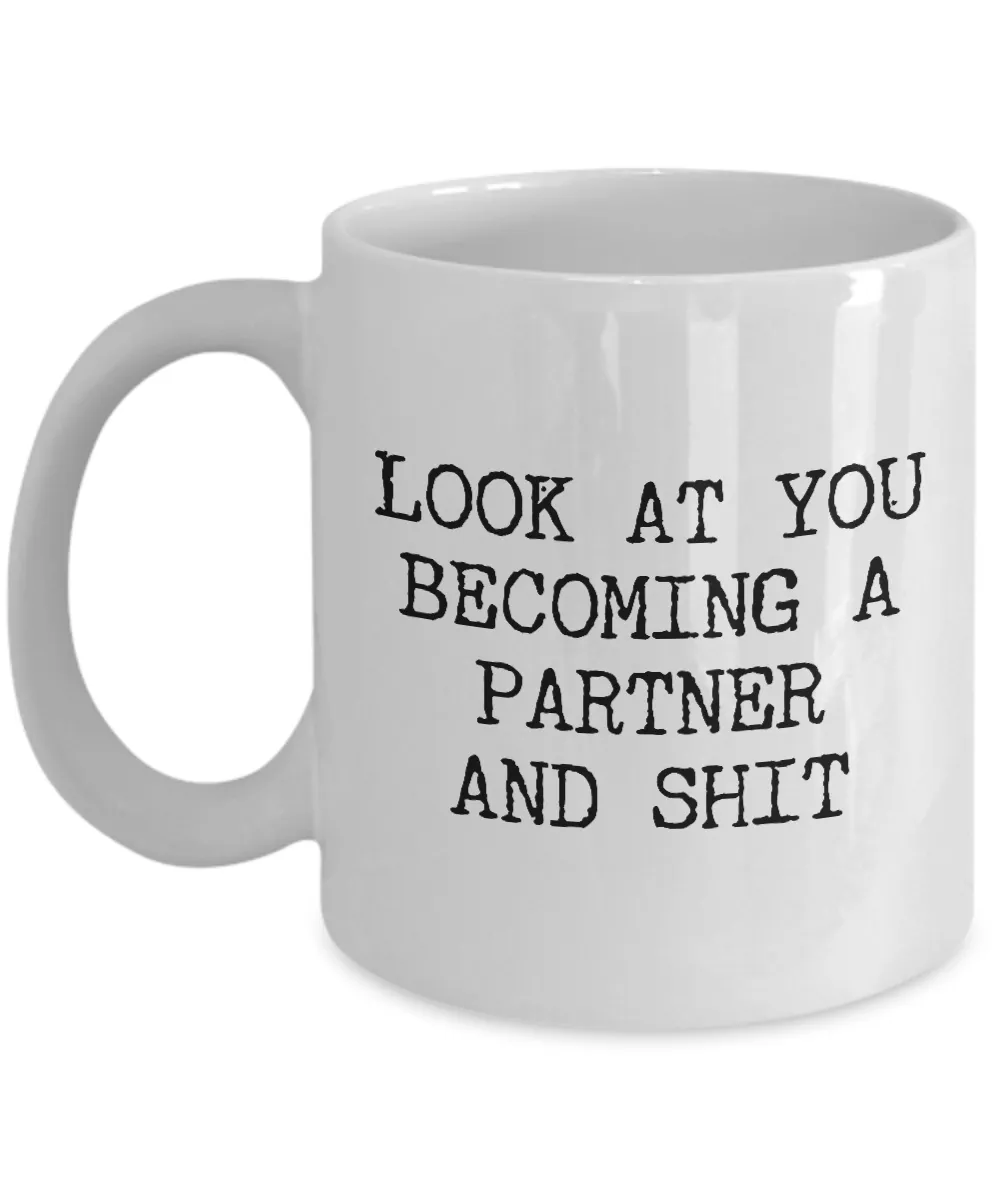 Becoming A partner Mug Coffee Cup Funny Gift