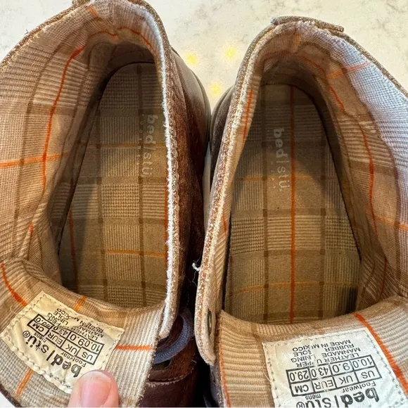 Bed Stu Hoover Distressed Chukka Brown Leather Casual Lace Up Boots. Size 10