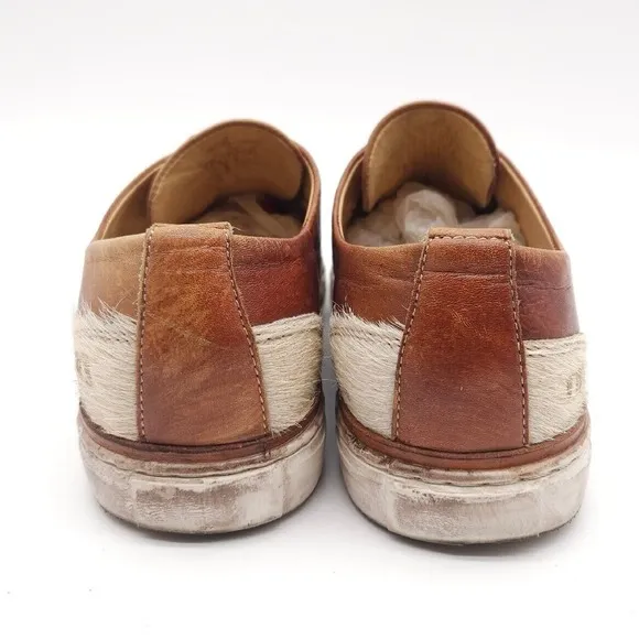 Bed Stu Mens 8.5 Holmes Brown Leather Lace Up Shoes Oxford Bench Made Distressed