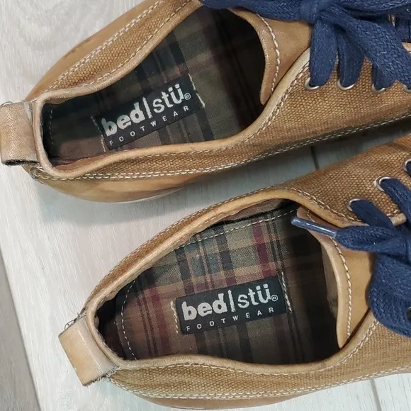 Bed Stu Mens Leather Loafer Slip on moc shoes sneakers sz 11