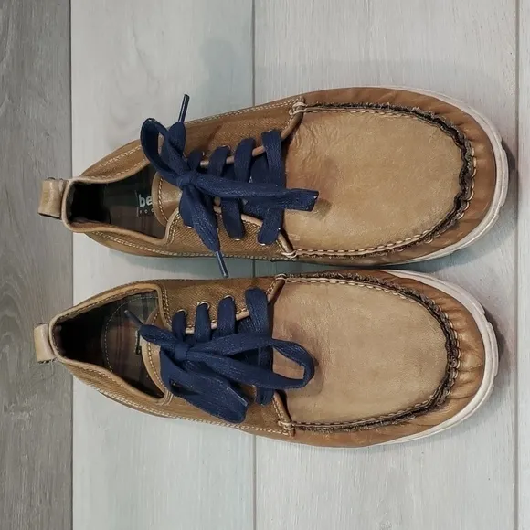 Bed Stu Mens Leather Loafer Slip on moc shoes sneakers sz 11