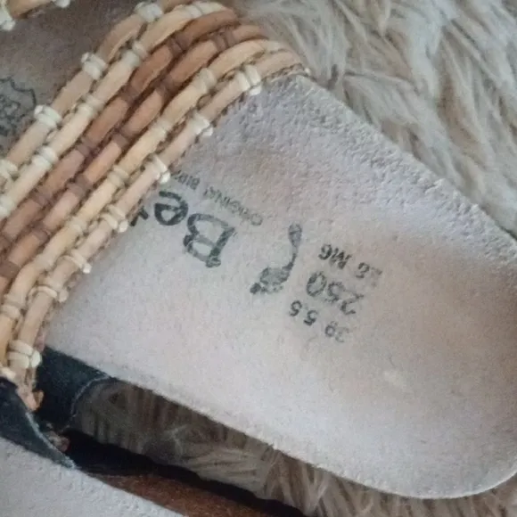 Betula Birkenstock Beige and Tan Women's Sandals