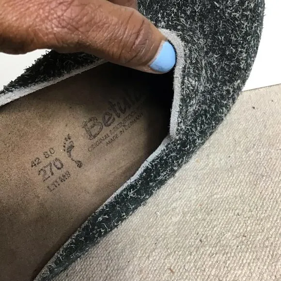 Betula by Birkenstock Gray Slip on Shoes Sz 11W Sz. 9M Unisex Slip on comfort