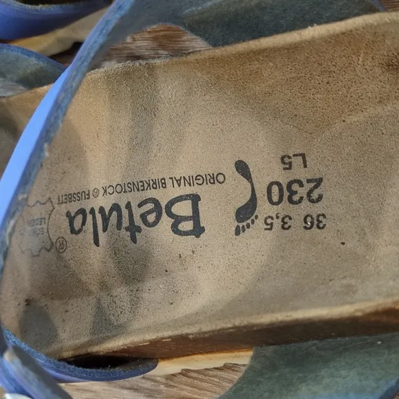 🩵💙Betula Original Birkenstock Women's Blue Sandals size 36💙🩵