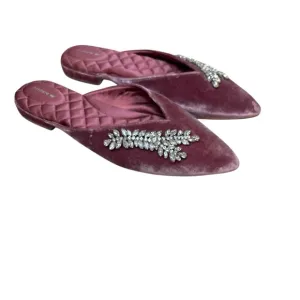 Birdies The Swan Velvet Slip On Shoes