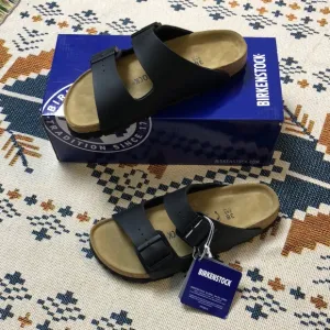 🏄🏼‍♀️Birkenstock Arizona 🏄🏼‍♀️Black Fashion Casual Sandals-Narrow