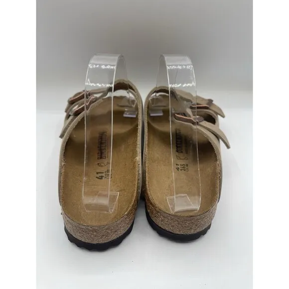 Birkenstock Arizona Sandals Unisex Brown Leather Comfort Size 10 US 41 New