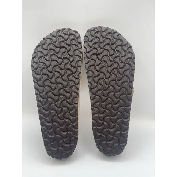 Birkenstock Arizona Sandals Unisex Brown Leather Comfort Size 10 US 41 New