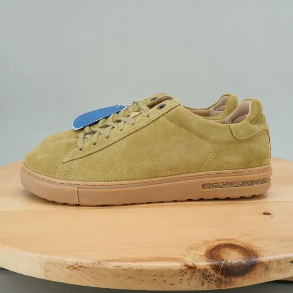 Birkenstock Bend Low Mens Size 8 Shoes Khaki Suede Lace-Up Casual Sneakers NEW