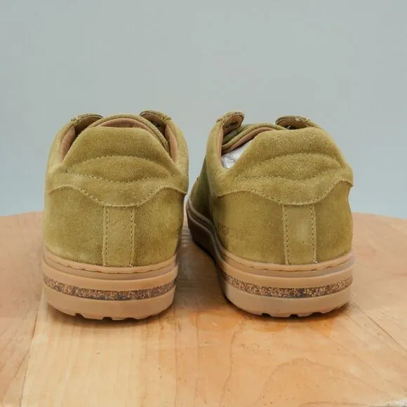 Birkenstock Bend Low Mens Size 8 Shoes Khaki Suede Lace-Up Casual Sneakers NEW