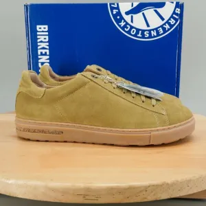 Birkenstock Bend Low Mens Size 8 Shoes Khaki Suede Lace-Up Casual Sneakers NEW