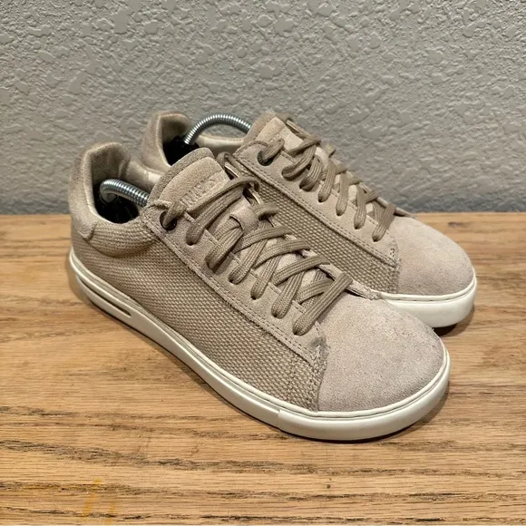 Birkenstock Bend Low tan Suede Sneaker Shoes Women Size US 7.5-8 EU 38