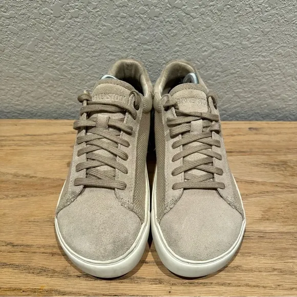 Birkenstock Bend Low tan Suede Sneaker Shoes Women Size US 7.5-8 EU 38