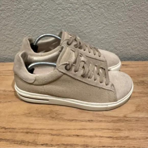 Birkenstock Bend Low tan Suede Sneaker Shoes Women Size US 7.5-8 EU 38