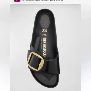 Birkenstock big Buckle sandals size 37 black color