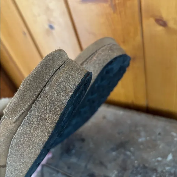 Birkenstock Buckley Shearling and Suede Clogs