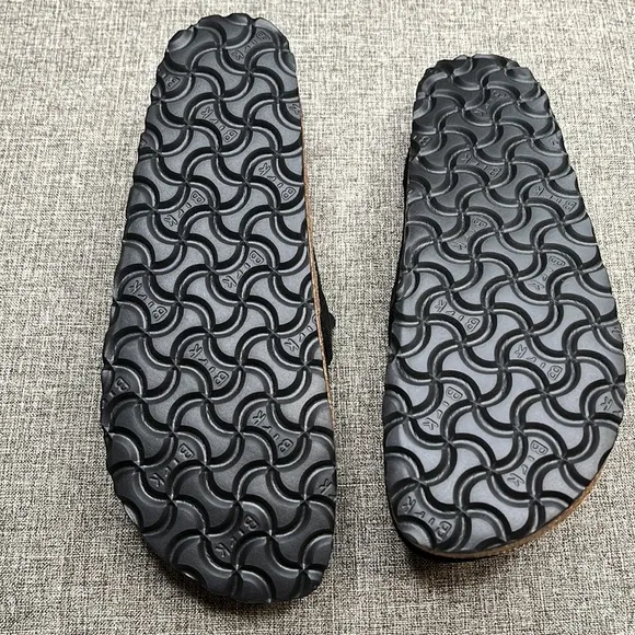 BIRKENSTOCK Buckley Suede Leather, BLACK SIZE 8-8.5US / 39EU   0384